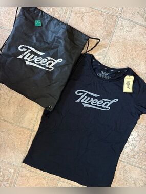 Tweed shirt and bag